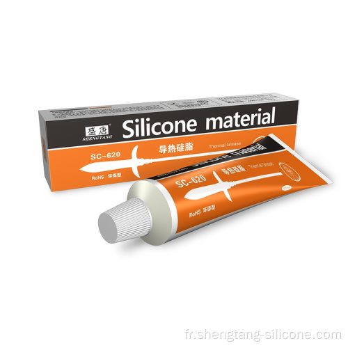 Graisse de graisse thermique de graisse de silicone conductrice